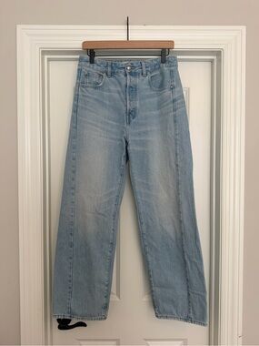 madewell curvy pieced barrel jeans size 28 TALL